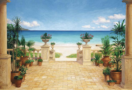 Marcos para cuadros laminas enmarcados, Terrace sea scape