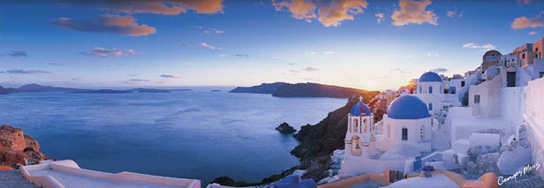 Marcos para cuadros laminas enmarcados, Santorini panorama