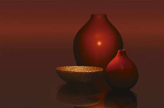 Marcos para cuadros laminas enmarcados, Red vases whit bowl