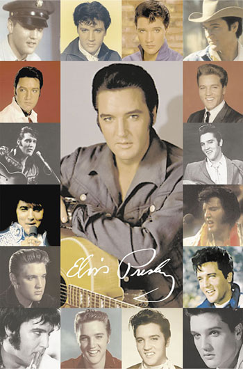 Marcos para cuadros laminas enmarcados, Elvis Presley composite