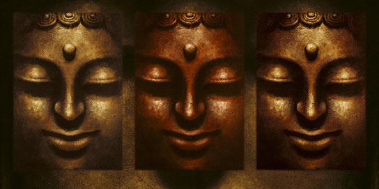 Marcos para cuadros laminas enmarcados, Buddha in Three Lights