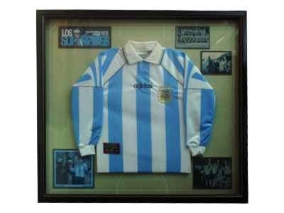 Marcos para cuadros laminas enmarcados, Enmarcado Camiseta Argentina