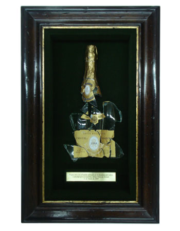 Marcos para cuadros laminas enmarcados, Enmarcado Botella Champagne