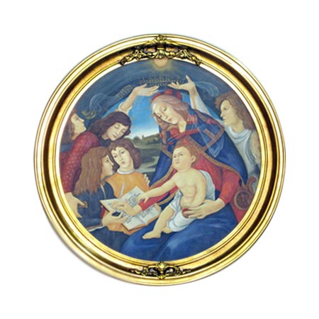 Marcos para cuadros laminas enmarcados, Marco Redondo - Botticelli - Madonna del Magnificat