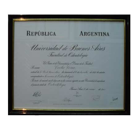 Marcos para cuadros laminas enmarcados, Enmarcado diploma Uba