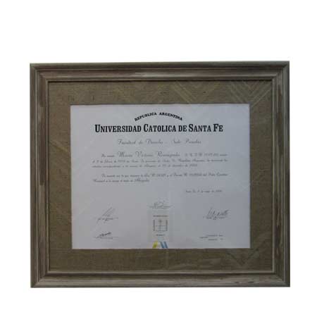 Marcos para cuadros laminas enmarcados, Diploma Uca Sta. Fe