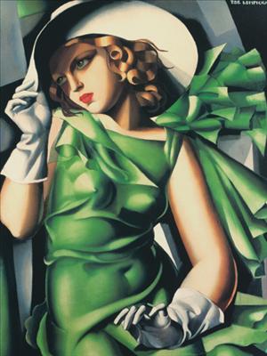 Marcos para cuadros laminas enmarcados, Donna vestita in verde