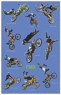Poster - Free style motocross Marcos y Cuadros