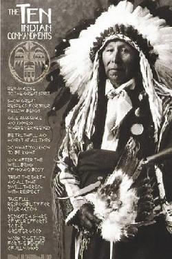 Poster - The ten indian comandaments II Enmarcado de laminas