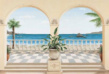 Poster para pared - Terrase provencal Enmarcado de laminas