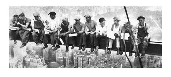 Eating above manhattan