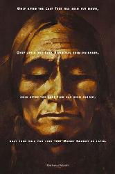 Poster - Cree prophecy Enmarcado de cuadros