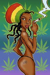 Poster - Rasta girl Enmarcado de laminas