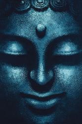 Poster - Blue Buddha Enmarcado de cuadros