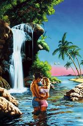 Poster - Water Fall Lovers Marcos y Cuadros