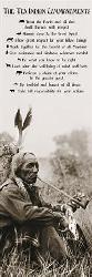 Poster - The ten indian comandaments Enmarcado de cuadros