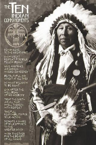 Poster - The ten indian comandaments II