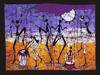 Lamina - Gathering in the Kalahari I Enmarcado de laminas