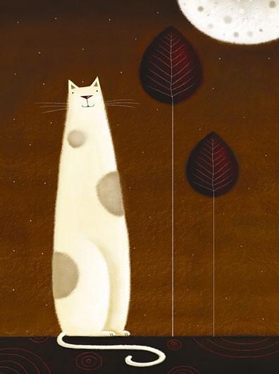Lamina - Feline and Two Leaves