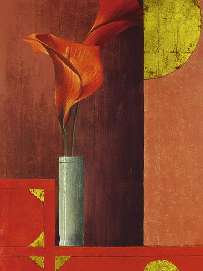 Lamina - Still Life with Red Callas II