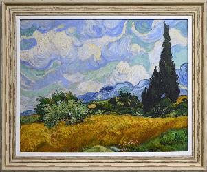 Cuadro Campo de trigo con cipreces Van Gogh Enmarcado de laminas