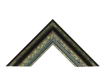 Grabada 90 x 46 mm c|calle policromada oro