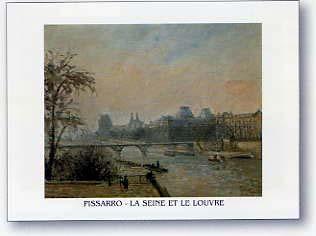 Lamina - La seine et le Louvre Enmarcado de laminas
