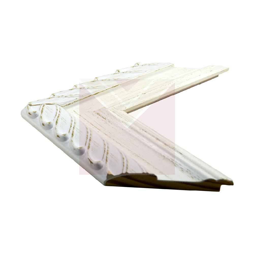 75 mm patinada blanca