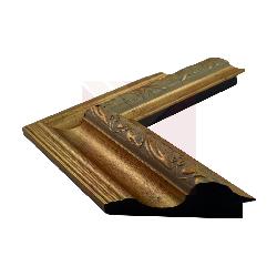 BATEA LABRADA INVERTIDA 100 X 44 DORADA   Enmarcado de laminas