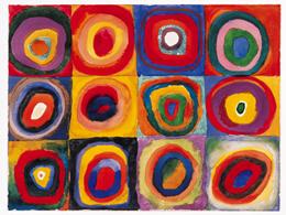 Lamina - Farbstudie , Quadrate Enmarcado de cuadros