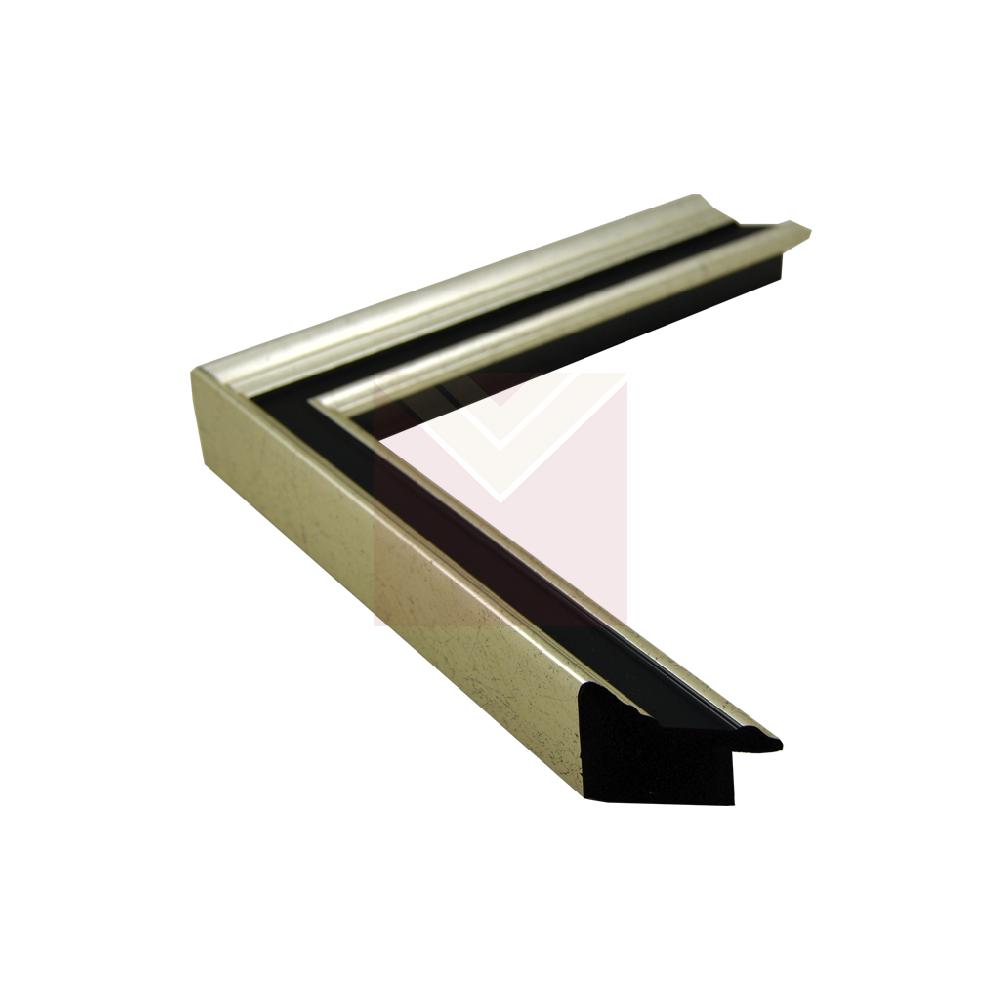 Italiana 30*35 calle negra y plata