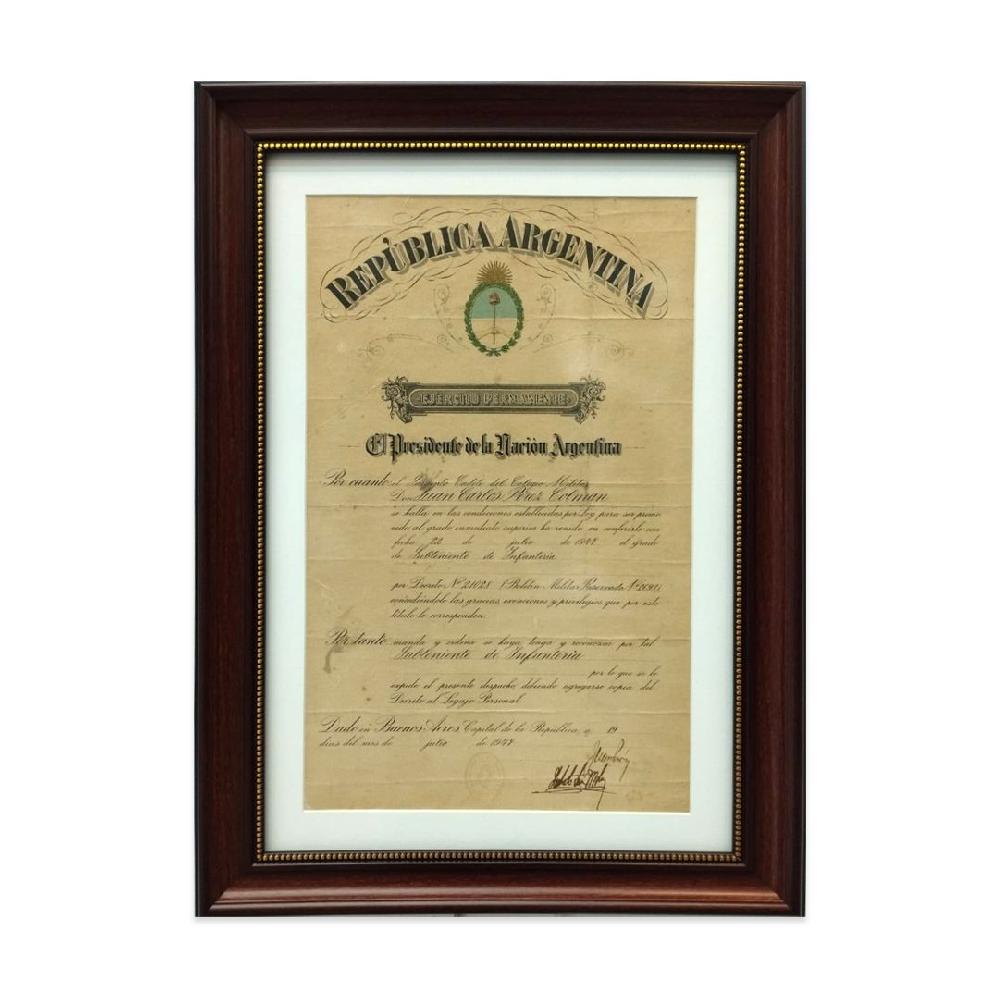 Enmarcado diploma