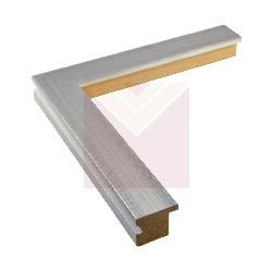 CHATA ZETA M 30X25 PLATA-BLANCO           Enmarcado de cuadros