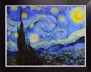 CUADRO LA NOCHE ESTRELLADA VAN GOGH Enmarcado de laminas