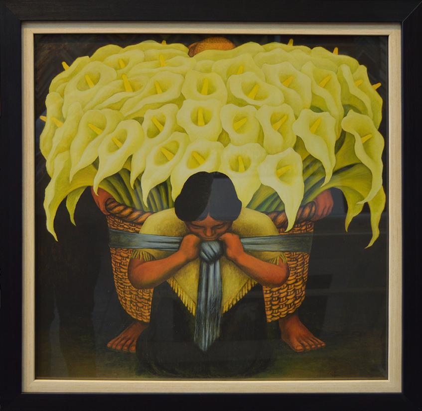 Enmarcado de laminas Cuadros , CUADRO VENDEDORA DE FLORES (1942) RIVERA