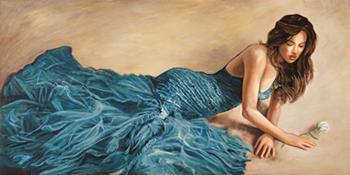 Lamina - Donna in blu