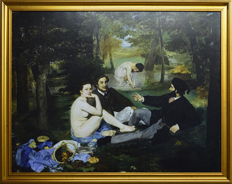 CUADRO ALMUERZO SOBRE LA HIERBA MANET