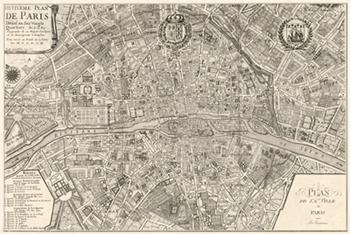 Plan de la Ville de Paris, 1715