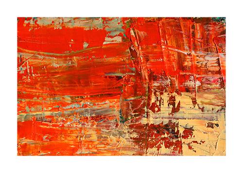 Almost Red Abstract (0505)