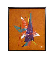 Abstracto Naranja Enmarcado de laminas