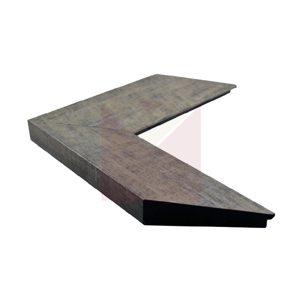 BAJADA 75 MM PLATEADA RUSTICA          