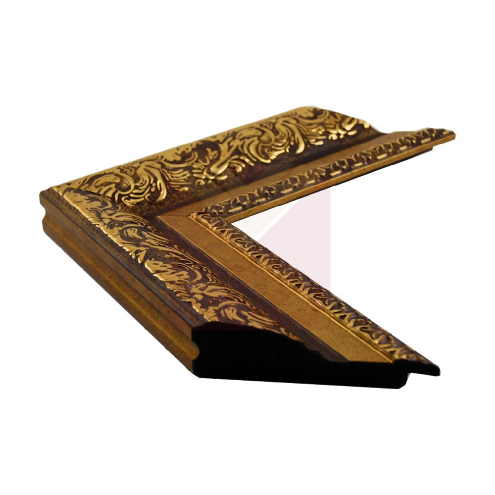 BATEA 80x32 CM LABRADA DORADO                    