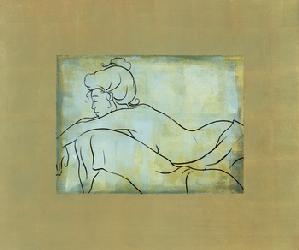 Lamina - Femme allongee Enmarcado de laminas