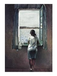 Salvador Dali, Muchacha en la ventana Enmarcado de laminas