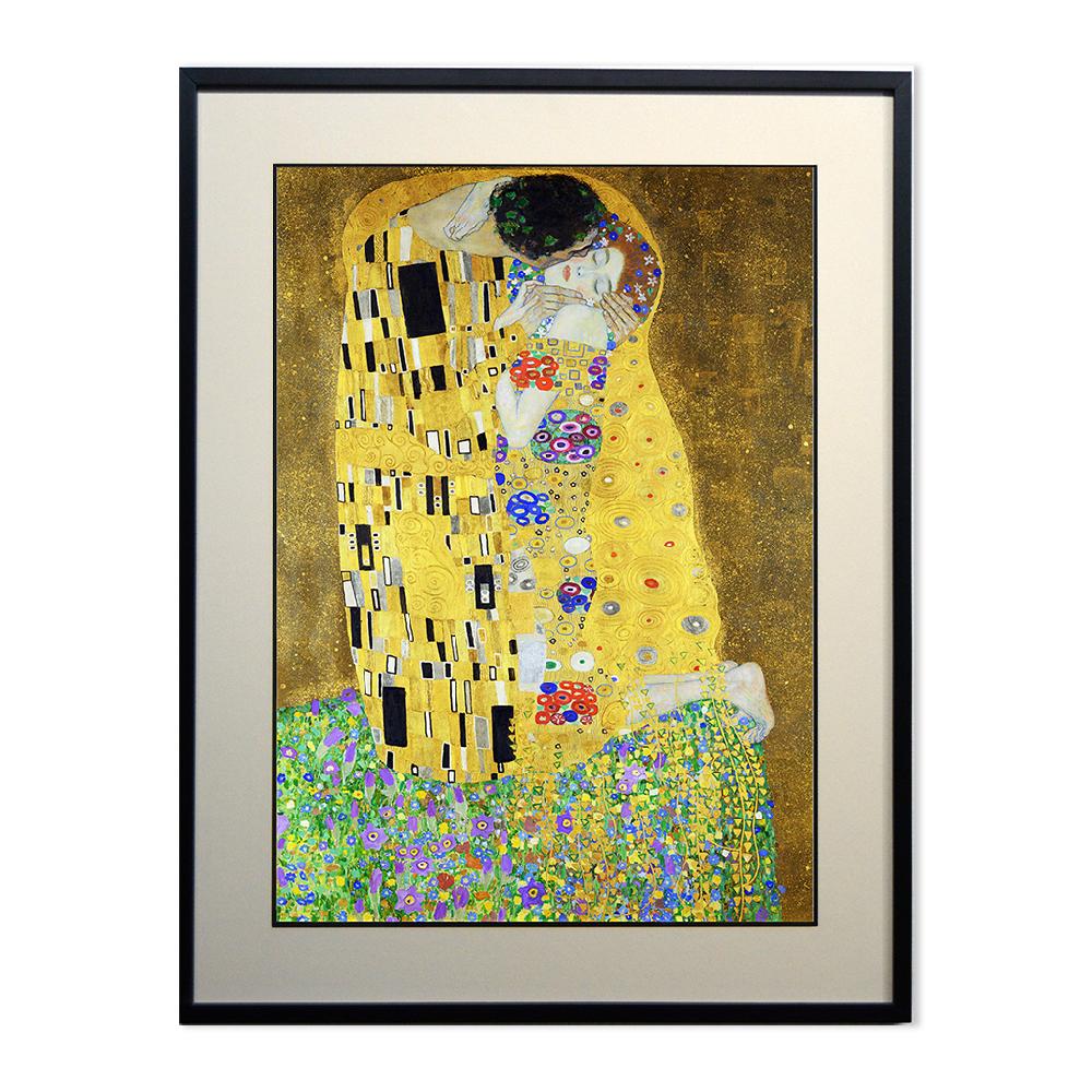 Cuadro El Beso (detalle vertical) Klimt