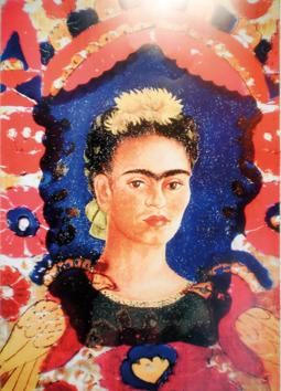 Lamina - Autorretrato con flores