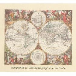 Geo hydrograpique du globe Enmarcado de cuadros