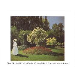 Lamina - Signora in Giardino a Saintre-Adresse Enmarcado de laminas