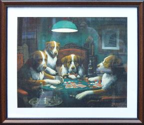 CUADRO PERROS JUGANDO POKER Enmarcado de cuadros