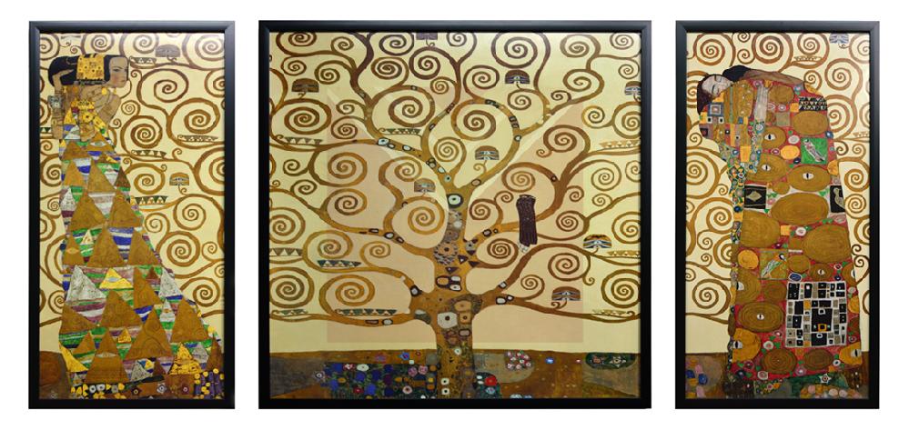 Cuadro el árbol de la vida de Klimt sobre lienzo de lona con marco de  madera Forme